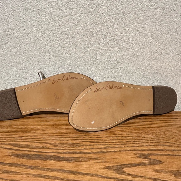 Sam Edelman Striped Navy and White Sandals - Picture 3 of 11